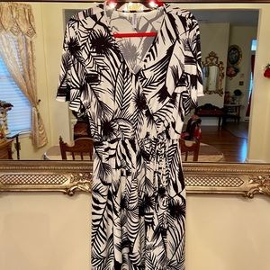 Piphany Santa Barbara Faux Wrap Dress Large